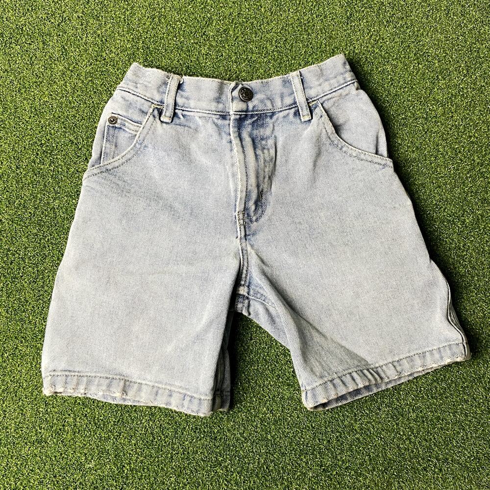 Vintage Sonoma Lifestyle Light Blue Denim Utility Carpenter Jean Shorts Sz 6